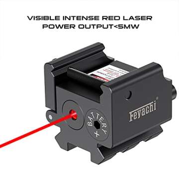 Feyachi Laser Sight/Red Dot Laser Sight/Pistol Laser Sight Rifle Laser Sight for Weaver or Picatinny Rail