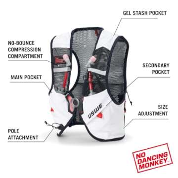 USWE Pace 2L Hydration Pack for Trail Running and Hiking