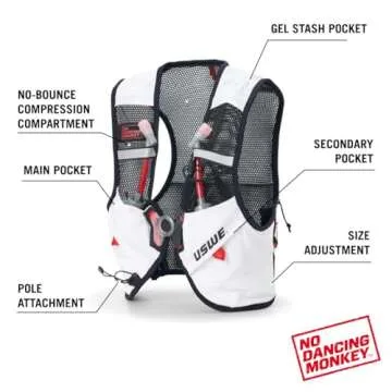 USWE Pace 2L Hydration Pack for Trail Running and Hiking