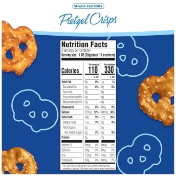 Snack Factory Pretzel Crisps Original, 3 Oz On-the-Go Pack