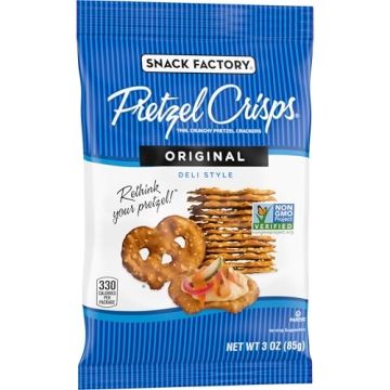 Snack Factory Pretzel Crisps Original, 3 Oz On-the-Go Pack