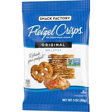 Snack Factory Pretzel Crisps Original, 3 Oz On-the-Go Pack