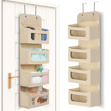 Utopia Home 4 Shelves Hanging Closet Organizers and Storage Organizer for Closet, RV Baby Kids Close...