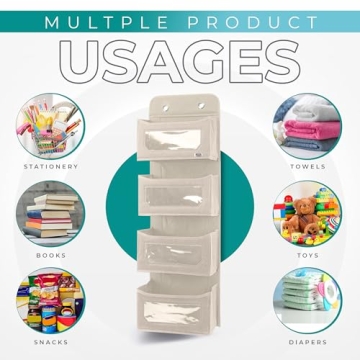 Utopia Home 4-Shelf Hanging Closet Organizer for Efficient Storage