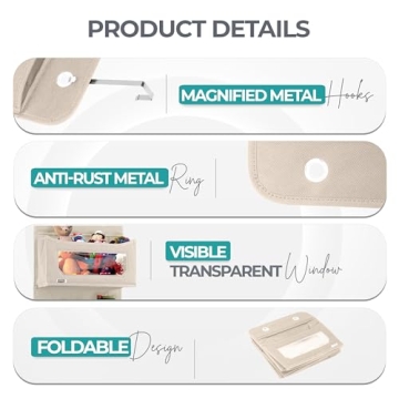 Utopia Home 4-Shelf Hanging Closet Organizer for Efficient Storage