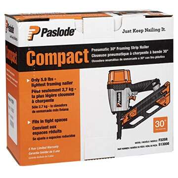 Paslode, Pneumatic Framing Nailer F325R, 513000, Air Compressor Powered
