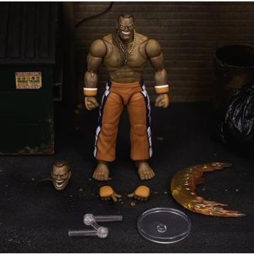 Street Fighter II Dee Jay 6" Action Figure with Interchangeable Parts