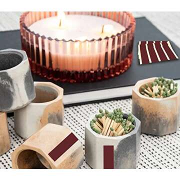 Match Striker Paper with Adhesive Sticker for Easy Lighting