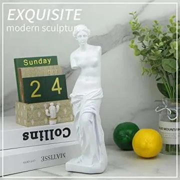 Norrclp 11.5in Greek Statue of Venus, Classic Roman Bust Greek Mythology Sculpture for Home Decor