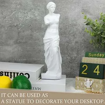 Norrclp 11.5in Greek Statue of Venus, Classic Roman Bust Greek Mythology Sculpture for Home Decor