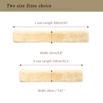 Dikoaina Women's Winter Fake Faux Fur Scarf Wrap Collar Shawl Shrug