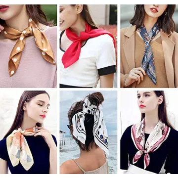 AOLIGE Satin Hair Scarf for Women - Elegant & Versatile