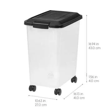 Premium IRIS USA Dog Food Storage Container Set