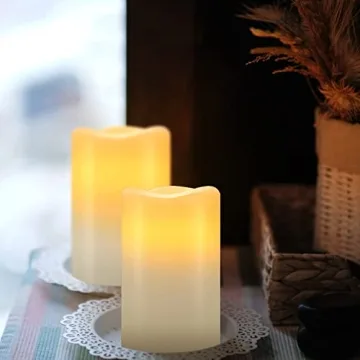 Hausware 12-Piece Real Wax Flameless Candle Set