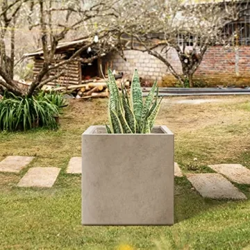 Durable Concrete Planter for Indoor Outdoor Garden Decor
