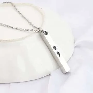 WSNANG Depression Awareness Necklace Depression Relief Gift Anxiety Suicide Awareness Mental Health ...