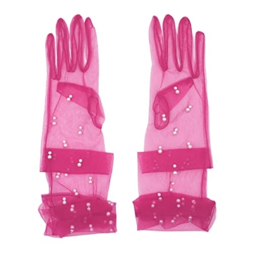 Elegant 21" Tulle Long Wedding Bridal Gloves for Parties