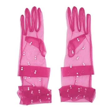 Elegant 21" Tulle Long Wedding Bridal Gloves for Parties