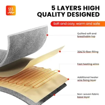 Ayge Electric Heated Mattress Pad with Dual Controls