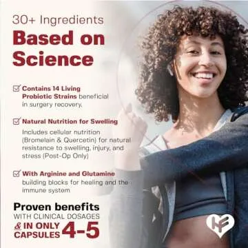 HealFast Surgery & Injury Recovery Supplement (Pre-Op): Quercetin, Probiotics Supplement for Wound, Liposuction, Tummy Tuck, and BBL Post Surgery Supplies