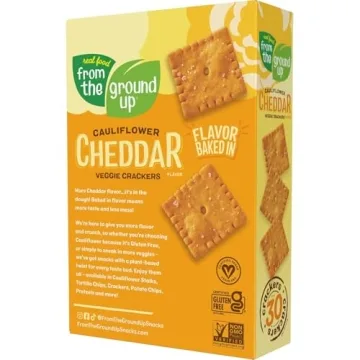 Healthy Cauliflower Cheddar Snack Crackers Pack of 6