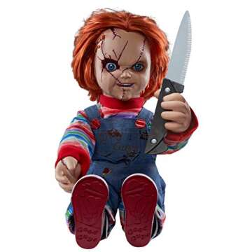 Spirit Halloween Talking Chucky Doll | Officially Licensed | Horror Decor | Indoor Decor | 2 Feet Ta...