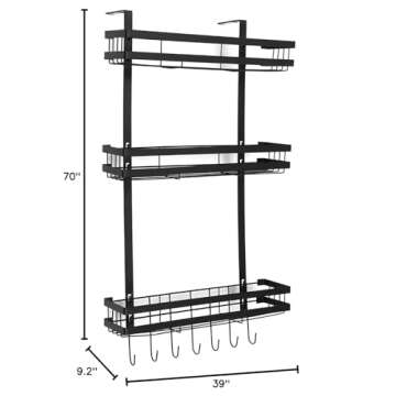 YYDSJFM Fridge Spice Rack Organizer,Fridge Side Shelf,Refrigerator Shelf Storage Non-Marking Install...