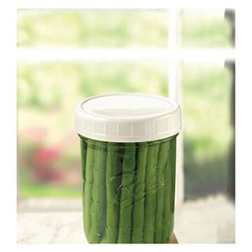 Ball Wide Mouth Plastic Storage Caps, 8-Count per pack (2-Packs)