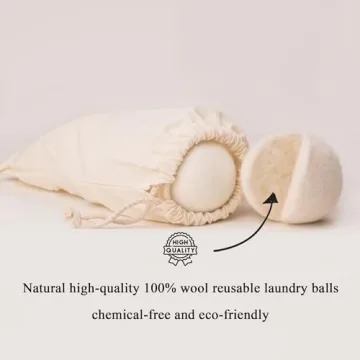 Loaddvni XL Wool and Plastic Dryer Balls - Eco-Friendly Laundry Solution