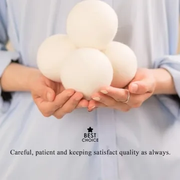 Loaddvni XL Wool and Plastic Dryer Balls - Eco-Friendly Laundry Solution