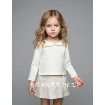 Stylish Toddler Peter Pan Collar Tee for Ages 1-6