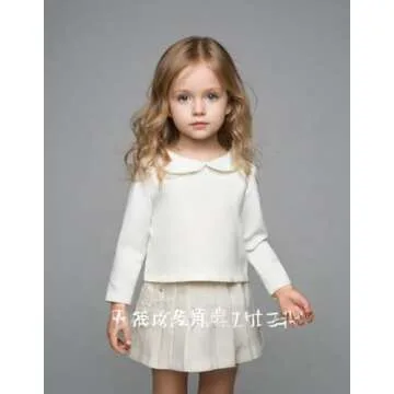 Stylish Toddler Peter Pan Collar Tee for Ages 1-6