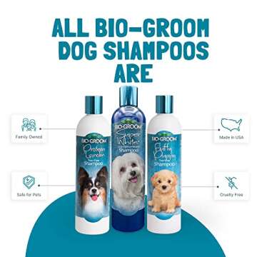 Bio-Groom Super Whitening Dog Shampoo – Whitening Pet Shampoo, Dog Bathing Supplies, Puppy Wash, Dog Grooming Supplies, Cruelty-Free – 1 Gallon
