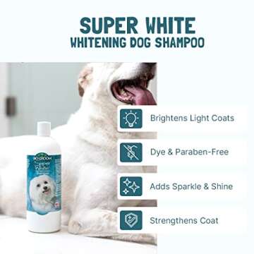 Bio-Groom Super Whitening Dog Shampoo – Whitening Pet Shampoo, Dog Bathing Supplies, Puppy Wash, Dog Grooming Supplies, Cruelty-Free – 1 Gallon