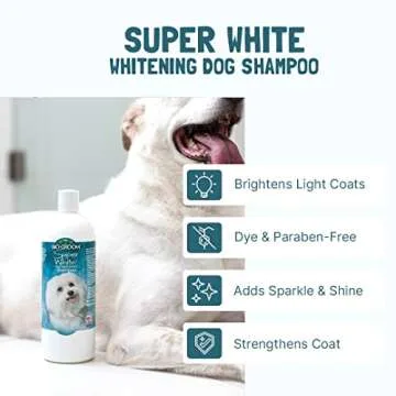 Bio-Groom Super Whitening Dog Shampoo – Whitening Pet Shampoo, Dog Bathing Supplies, Puppy Wash, Dog Grooming Supplies, Cruelty-Free – 1 Gallon