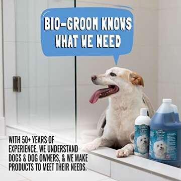 Bio-Groom Super Whitening Dog Shampoo – Whitening Pet Shampoo, Dog Bathing Supplies, Puppy Wash, Dog Grooming Supplies, Cruelty-Free – 1 Gallon