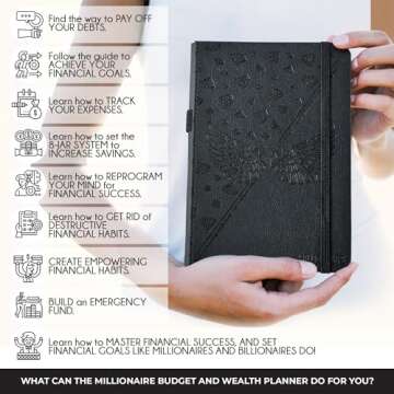 Budget Planner and Monthly Bill Organizer - Finance Planner, 12-Month Journey to Financial Freedom | Bill Payment Tracker Monthly Organizer, Money Saving & Expense Tracker | Undated Budgeting Journal