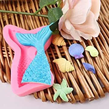 Mermaid Cake Fondant Mold Set - Fun Baking Supplies for Everyone