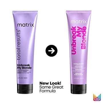 Matrix Unbreak My Blonde Reviving Leave-In Treatment | Strengthens, Softenes & Enhances Shine | For Damaged, Bleached, Lightened & Over Processed Hair | 5.1 Fl. Oz. | Vegan