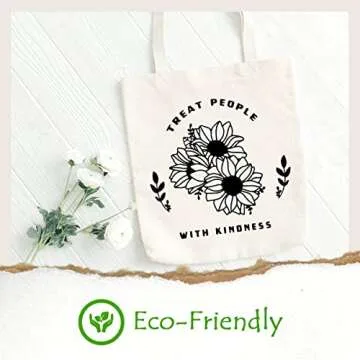 SAUIVD Inspirational Canvas Tote Bag for Stylish Gifting and Shopping