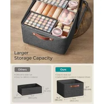 SONGMICS 360° Swivel Mirrored Jewelry Cabinet with Lights, Full-Length Mirror with Jewelry Storage, Standing Jewelry Armoire Organizer, with Large Storage Basket, Makeup Shelf, Rustic Brown UJJC018X01