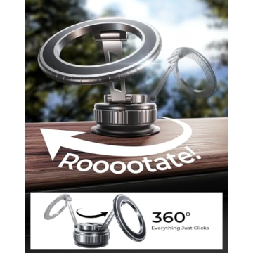 MRGLAS 2025 Magnetic Phone Holder 360° Rotation