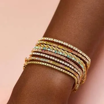 BaubleBar Bennett Tennis Bracelet - Elegant Hypoallergenic Jewelry