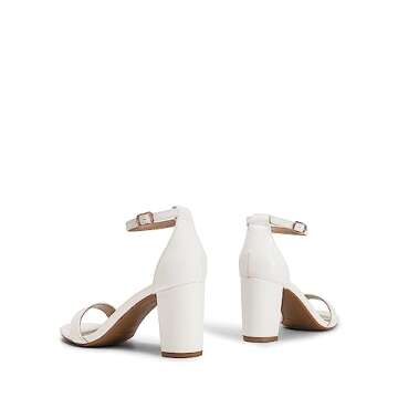 DREAM PAIRS Women's Chunk Low Heel Pump Sandals - Stylish Comfort