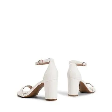 DREAM PAIRS Women's Chunk Low Heel Pump Sandals - Stylish Comfort