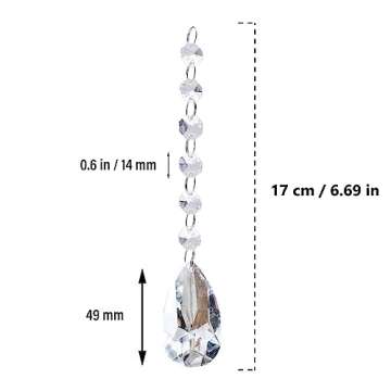 SKY CANDYBAR Crystal Bead Hanging Strands 12pcs for Decor