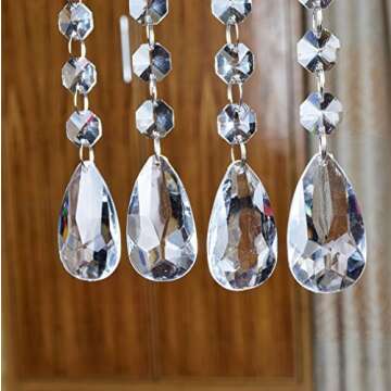 SKY CANDYBAR Crystal Bead Hanging Strands 12pcs for Decor