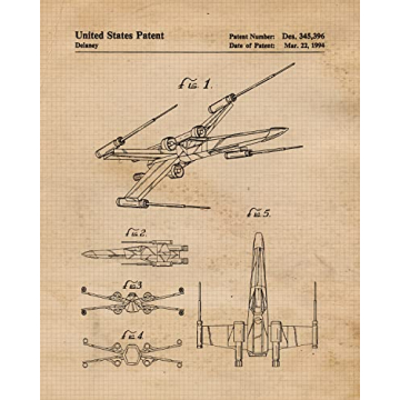Vintage Star Vessels Patent Prints - 6 Unframed Photos