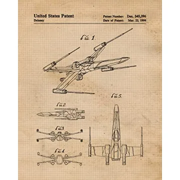 Vintage Star Vessels Patent Prints - 6 Unframed Photos