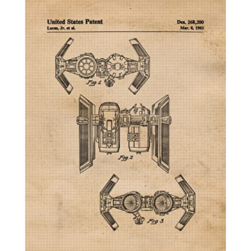 Vintage Star Vessels Patent Prints - 6 Unframed Photos